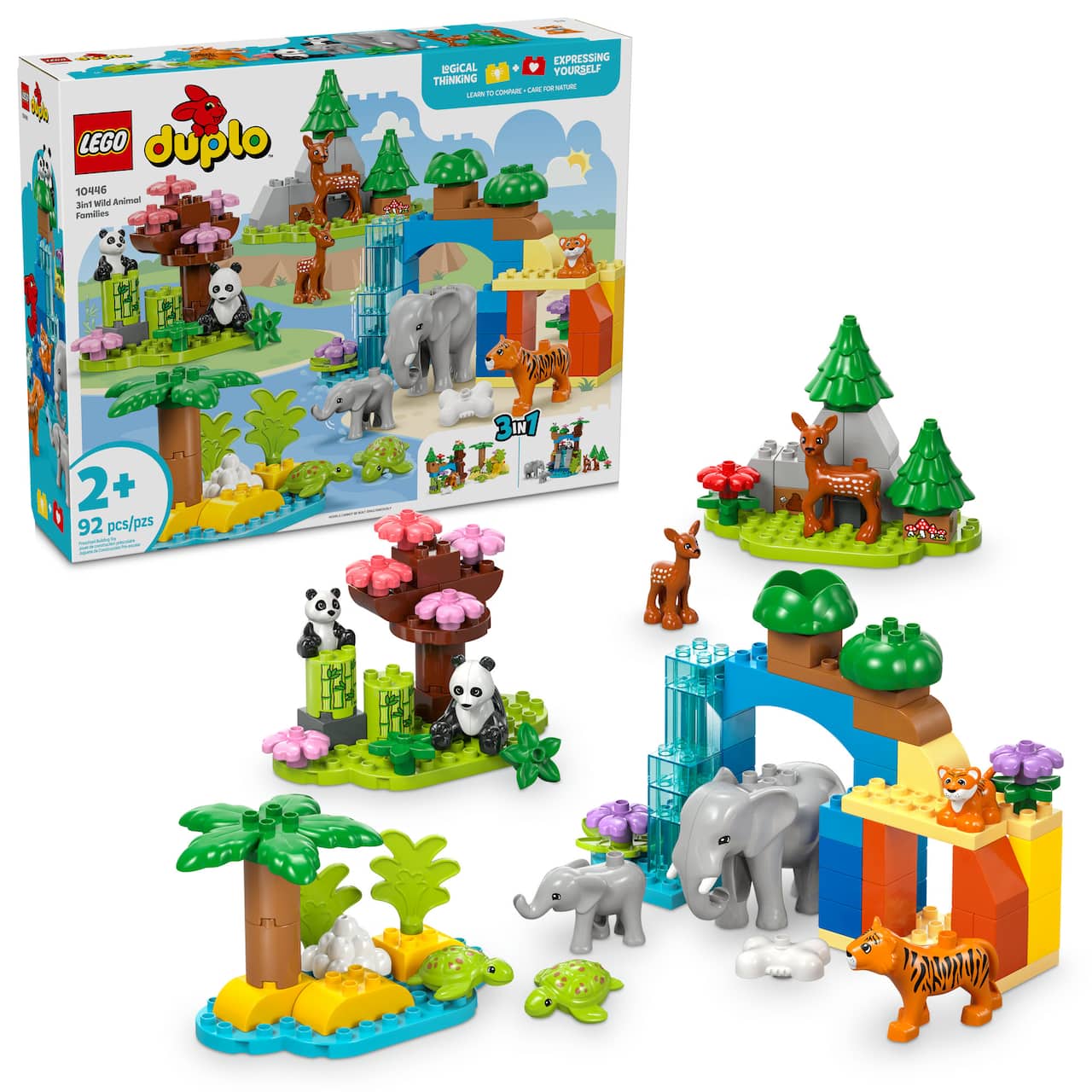 LEGO® DUPLO® Town 3in1 Wild Animal Families Set Learning Toy 10446